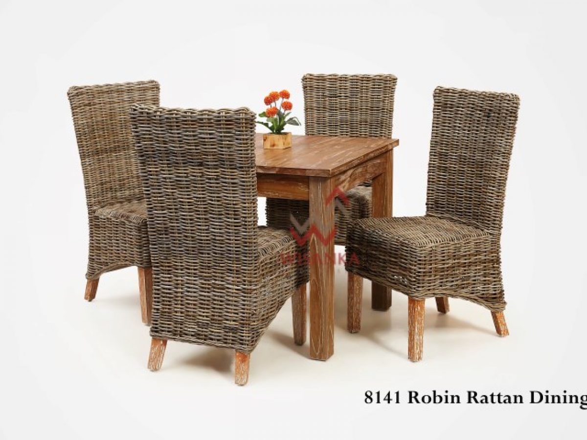 robin rattan dining set  natural rattan furniture wholesale